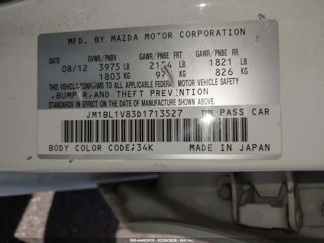 Mazda Mazda3 I Touring
