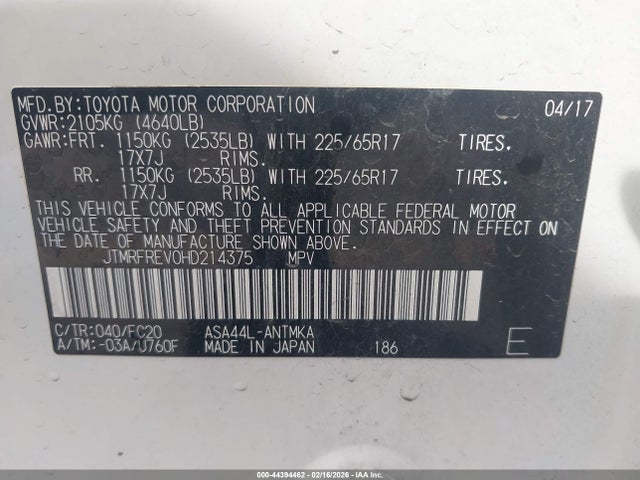 Toyota RAV4 Xle
