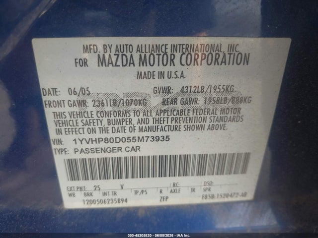 Mazda Mazda6 S Sport