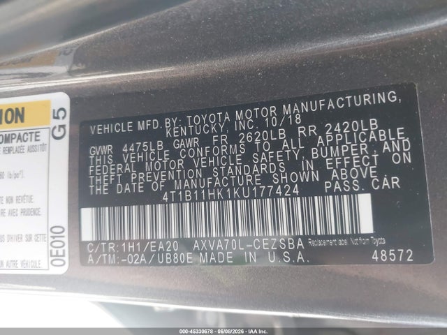 Toyota Camry Se
