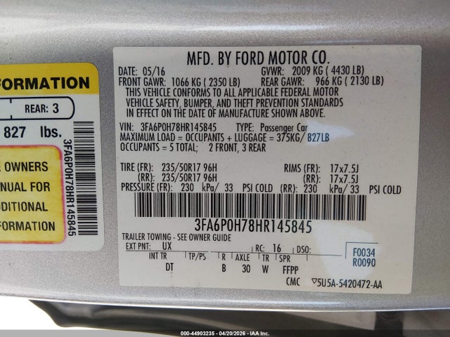Ford Fusion Se