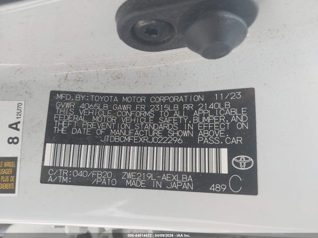 Toyota Corolla Hybrid Le