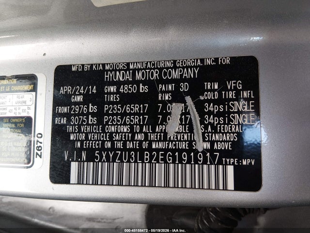 Hyundai SANTA FE 2.4l
