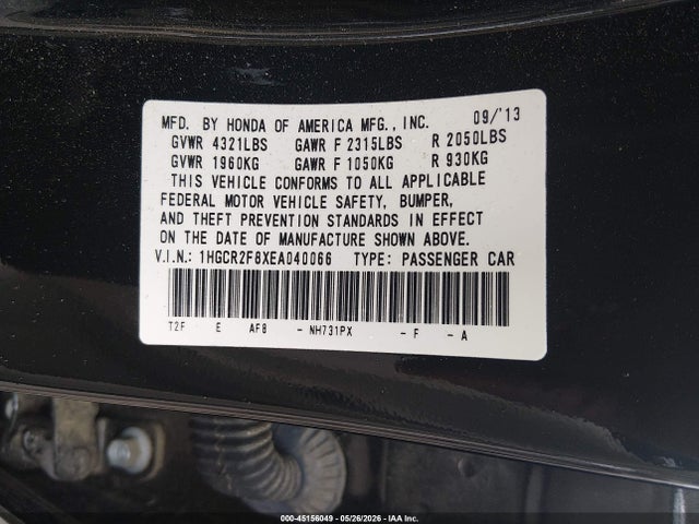 Honda Accord Ex-l