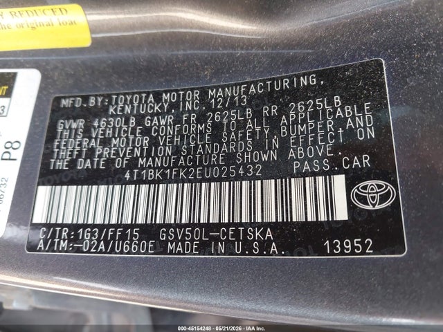 Toyota Camry Se V6