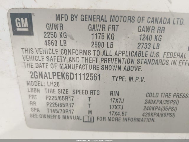 Chevrolet Equinox 2lt