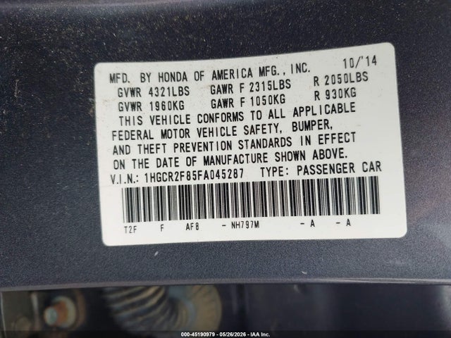 Honda Accord Ex-l
