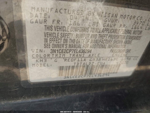 Nissan Versa Sv