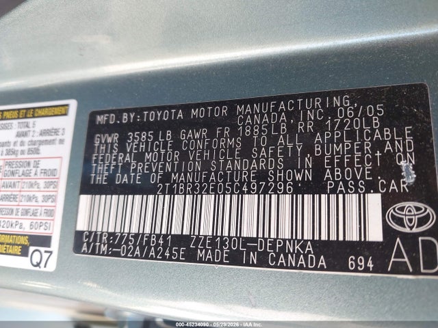 Toyota Corolla Le