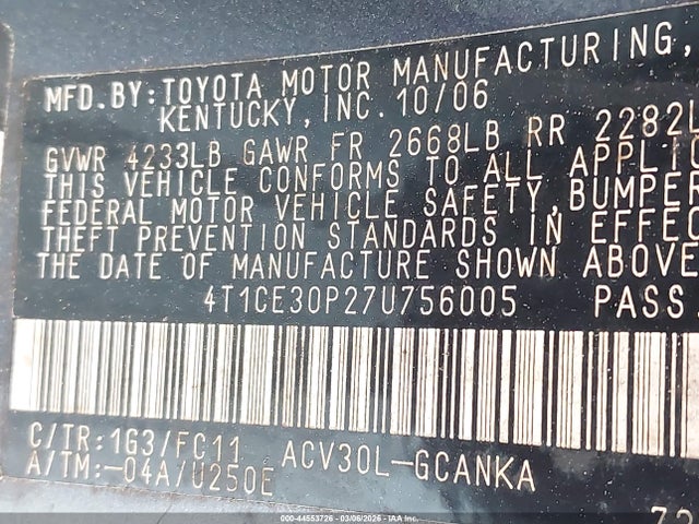 Toyota Camry Sport