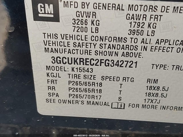 Chevrolet Silverado 1500 2lt
