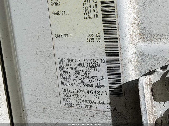 Nissan Altima 2.5 S