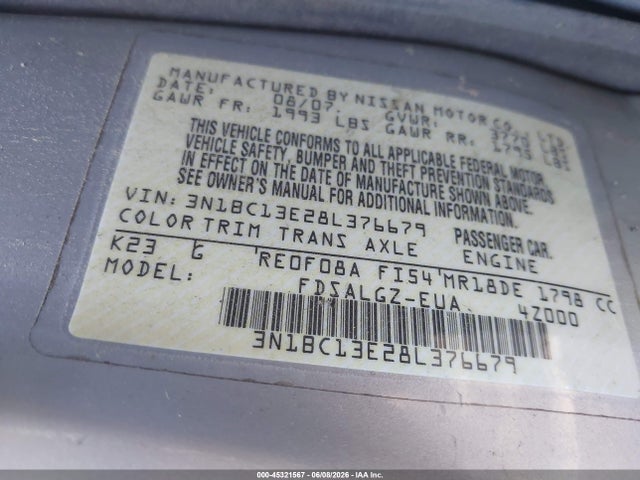 Nissan Versa 1.8sl