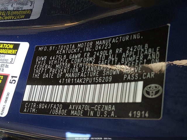 Toyota Camry Le