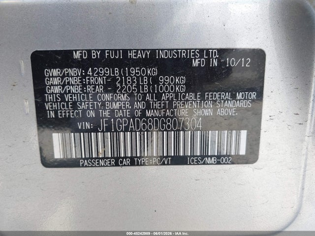 Subaru Impreza 2.0i Premium