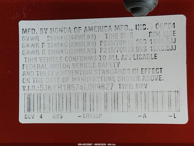 Honda Element Ex