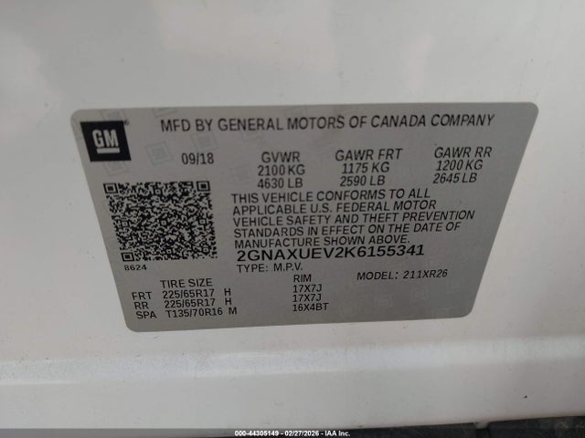 Chevrolet Equinox Lt