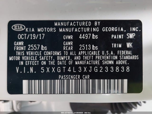 Kia Optima S