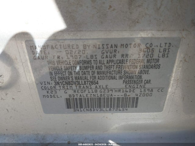 Nissan Versa S Xtronic Cvt