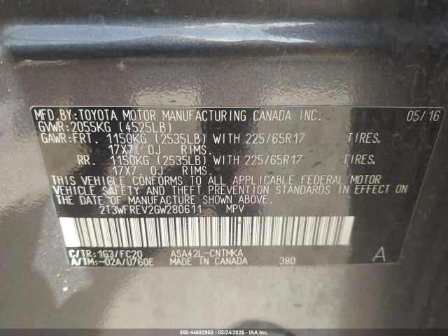 Toyota RAV4 Xle