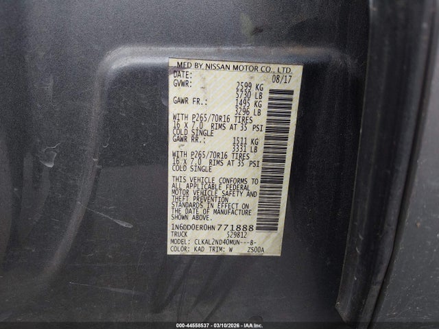 Nissan Frontier Sv