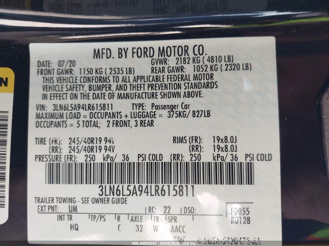Lincoln MKZ Standard