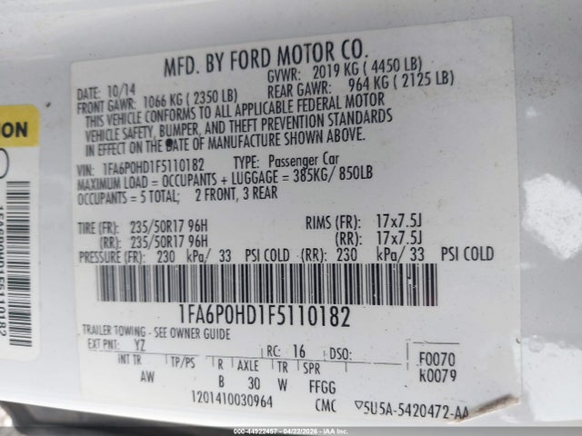 Ford Fusion Se