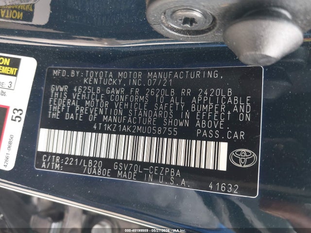 Toyota Camry Xse V6