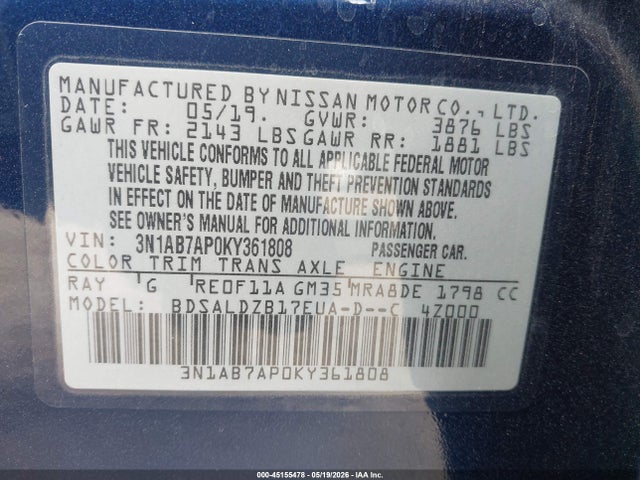 Nissan Sentra Sv