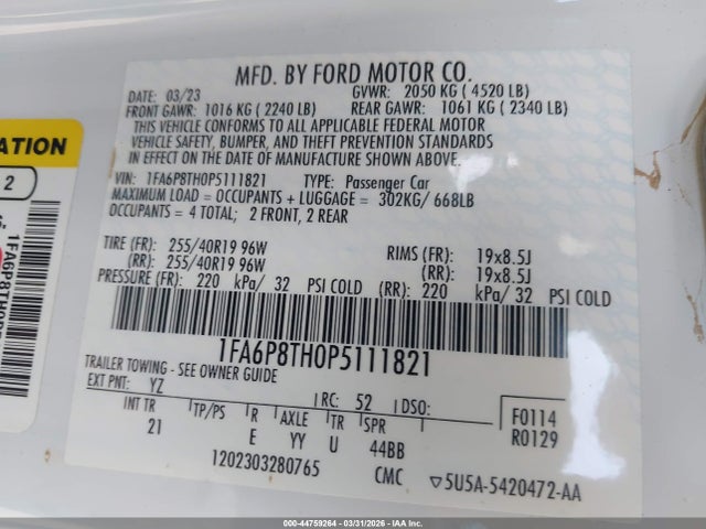Ford Mustang Ecoboost Fastback