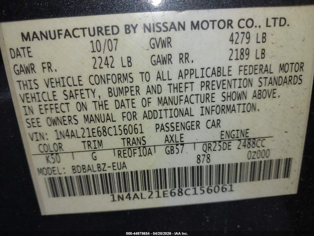 Nissan Altima 2.5 S