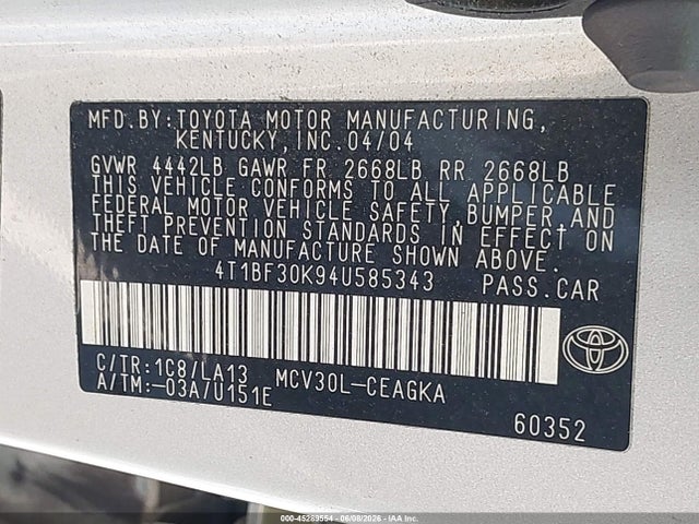 Toyota Camry Xle V6