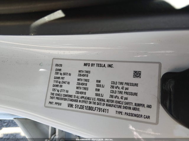 Tesla Model 3 Long Range Dual Motor All-wheel Drive
