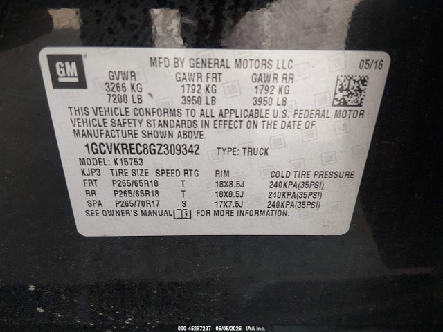 Chevrolet Silverado 1500 1lt