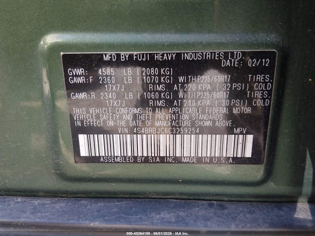 Subaru Outback 2.5i Limited