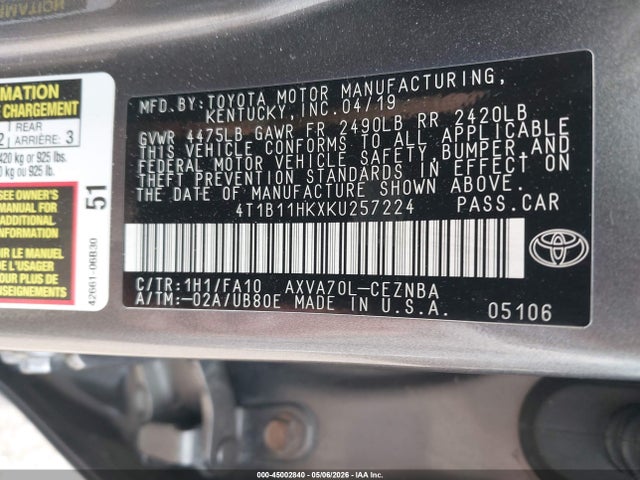 Toyota Camry Le