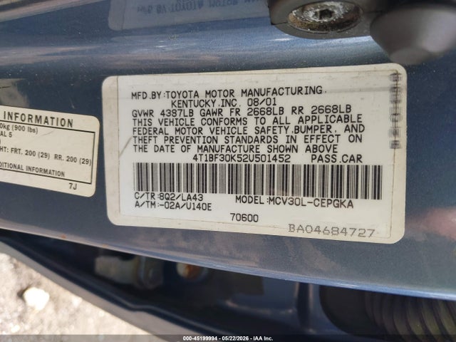 Toyota Camry Xle V6
