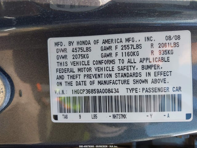 Honda Accord 3.5 Ex-l