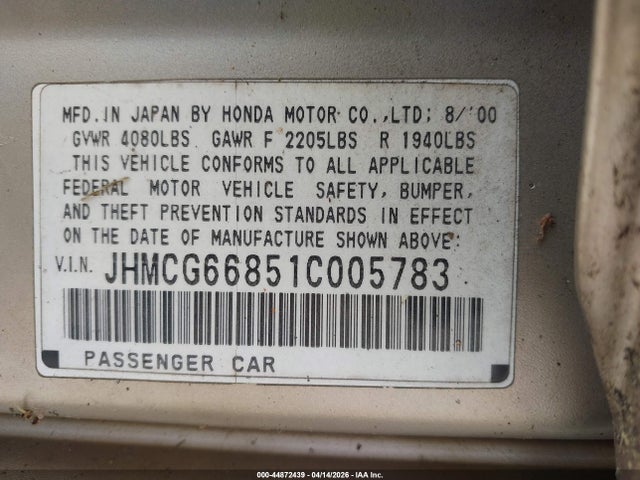 Honda Accord 2.3 Ex
