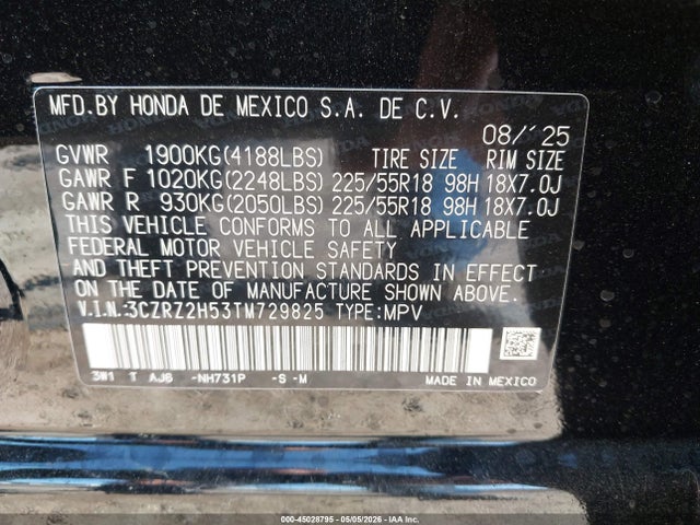 Honda HR-V Awd Sport