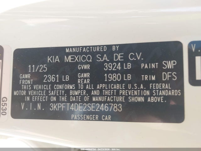 Kia K4 Lx