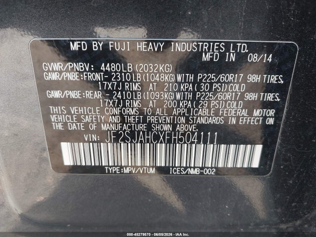 Subaru Forester 2.5i Limited