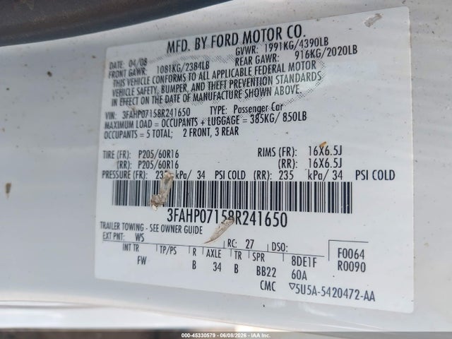 Ford Fusion Se