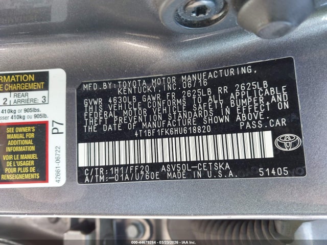 Toyota Camry Se