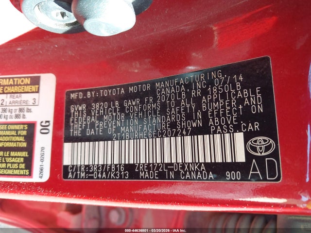 Toyota Corolla Le