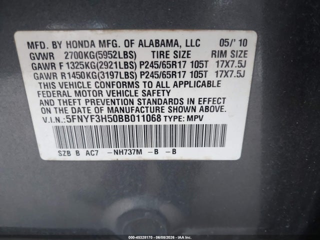 Honda Pilot Ex-l