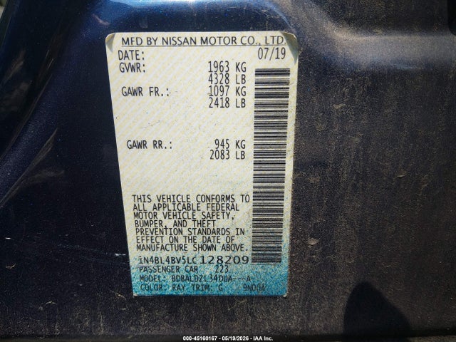 Nissan Altima S Fwd