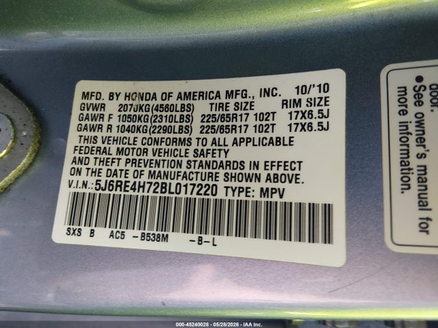 Honda CR-V Ex-l