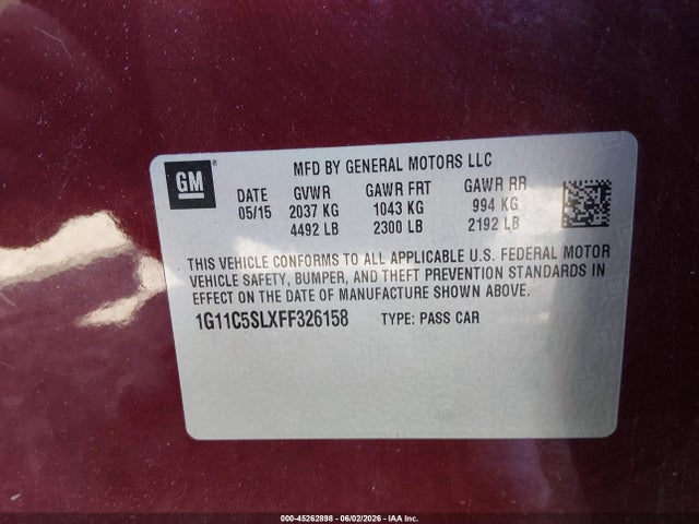 Chevrolet Malibu 1lt