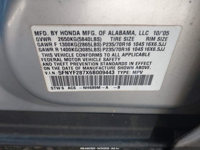 Honda Pilot Ex-l